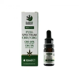 Huile Full Spectrum CBD 25% / CBG 5% Plant of Remedy